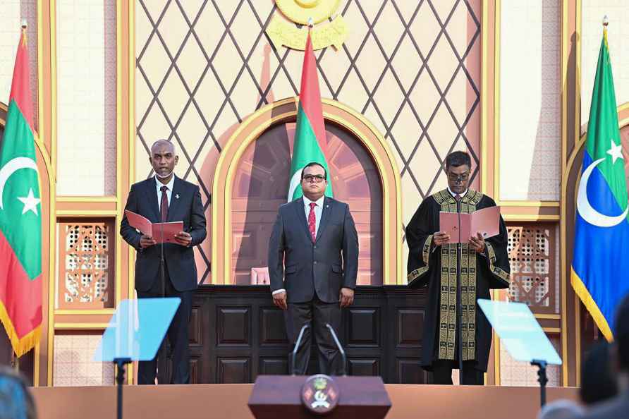 Mohammed Muizzu takes oath as Maldives President