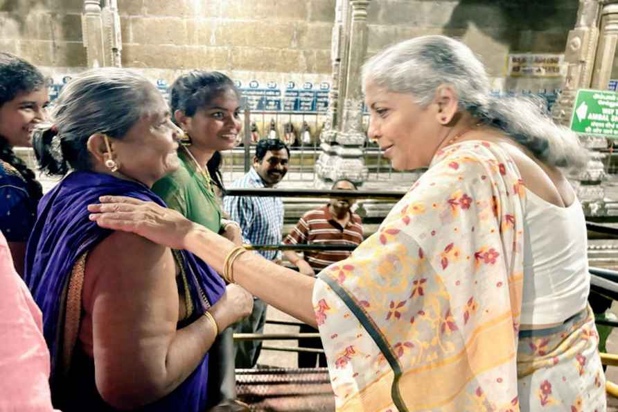 Nirmala Sitharaman in Rameswaram