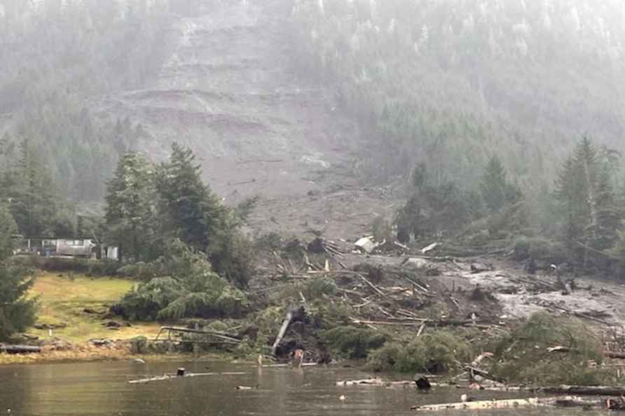 Aftermath of Landslide in Alaska