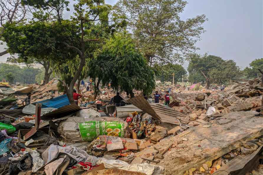 Demolished slums near Hazrat Nizamuddin