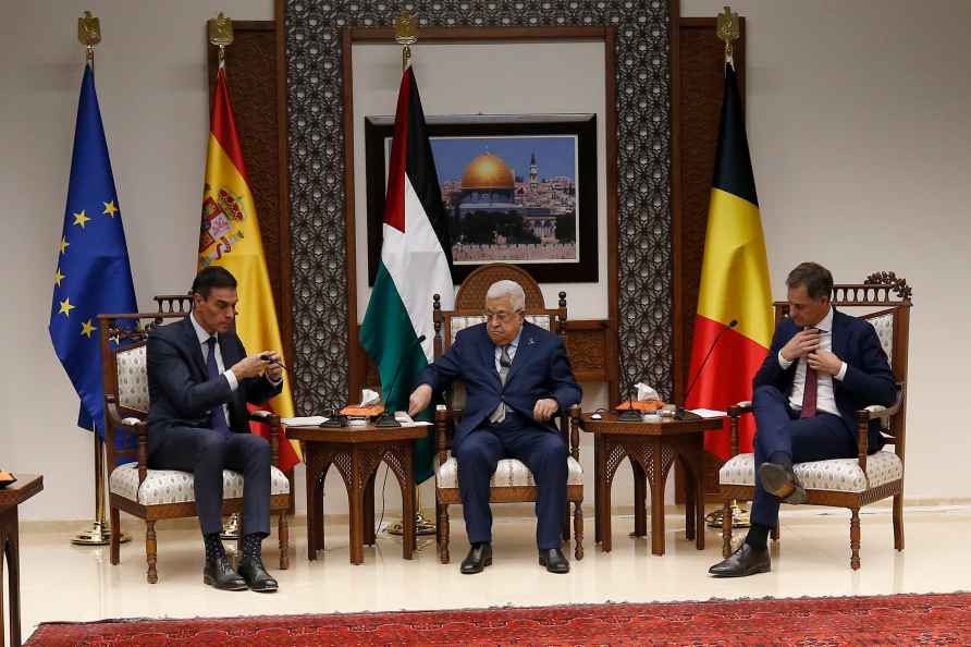 Palestinian President meets Spanish and Belgian counterparts