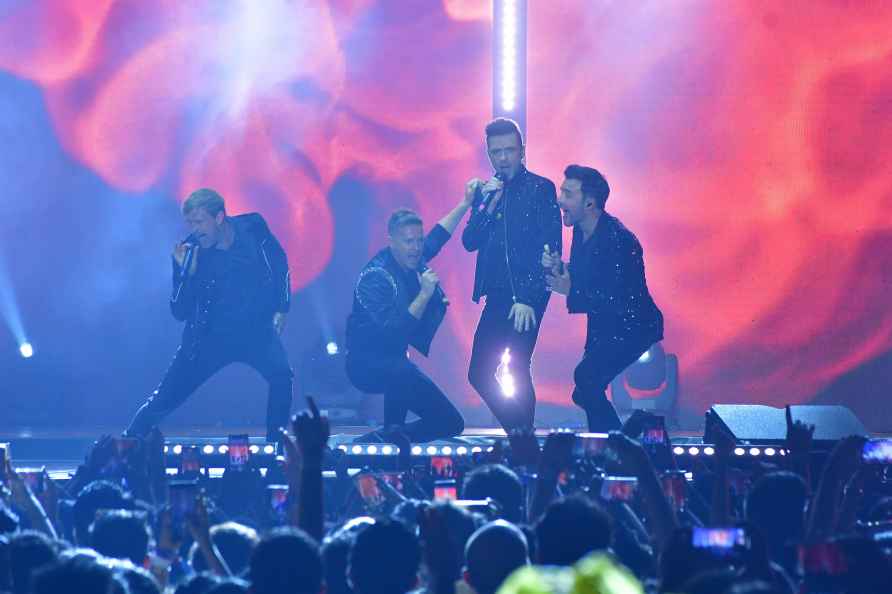 Westlife performs in Mumbai