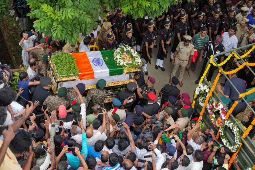 Last rites of Captain MV Pranjal