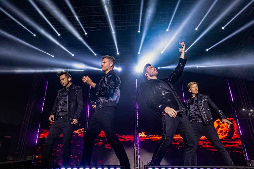 **EDS: TO GO WITH STORY** New Delhi: Irish band Westlife performs...