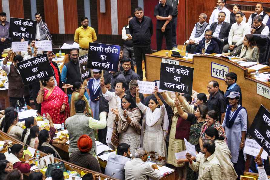 BJP councillors protest at Civic Centre