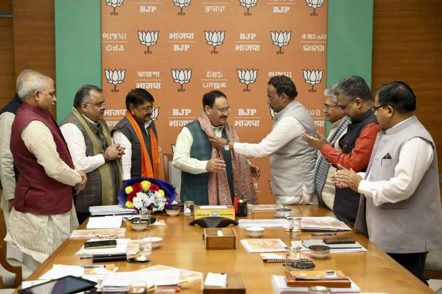 JP Nadda at BJP meeting in Delhi