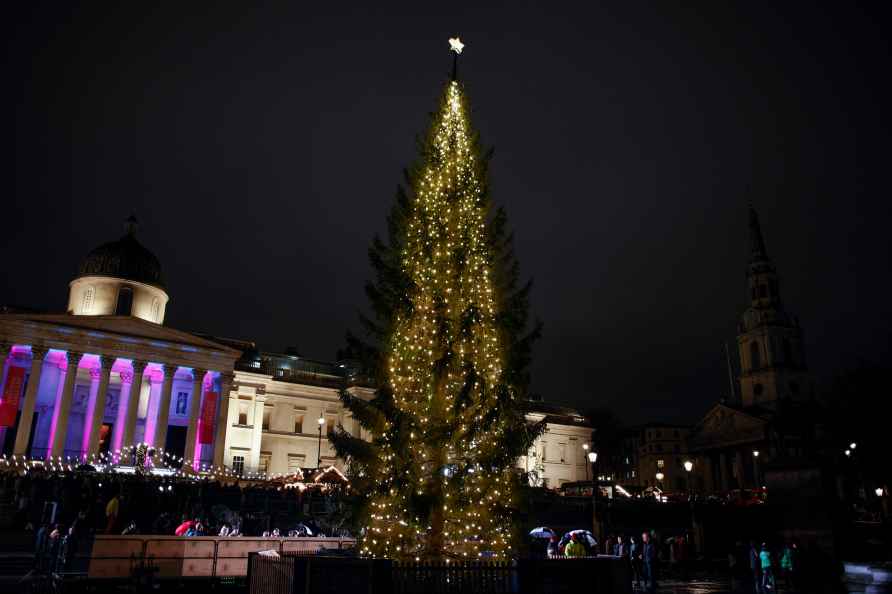 Trafalgar Square Christmas tree lighting