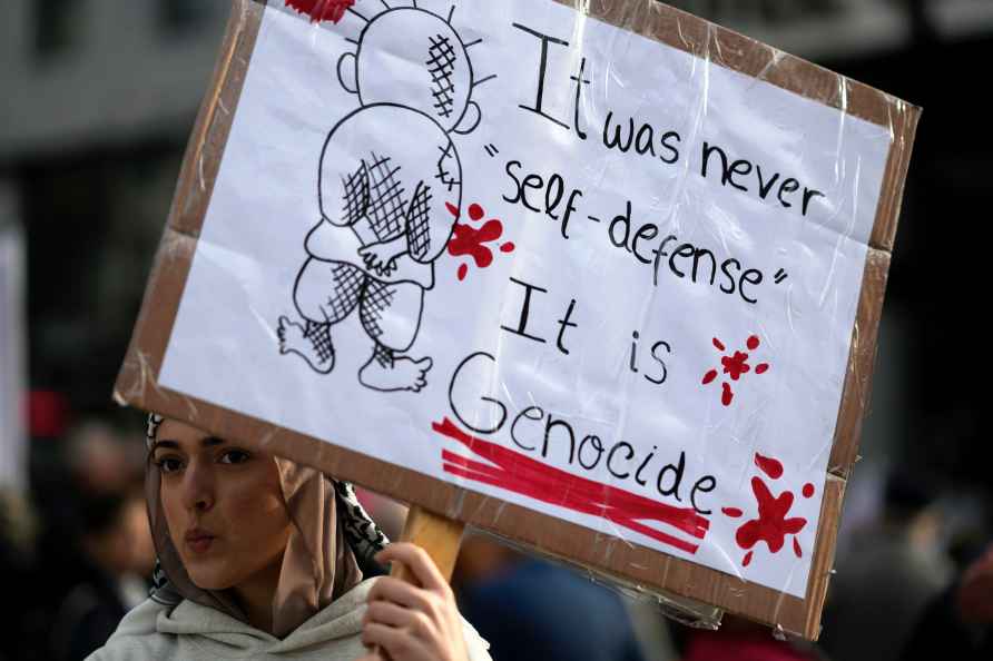 Protest in solidarity with Palestine in Lisbon