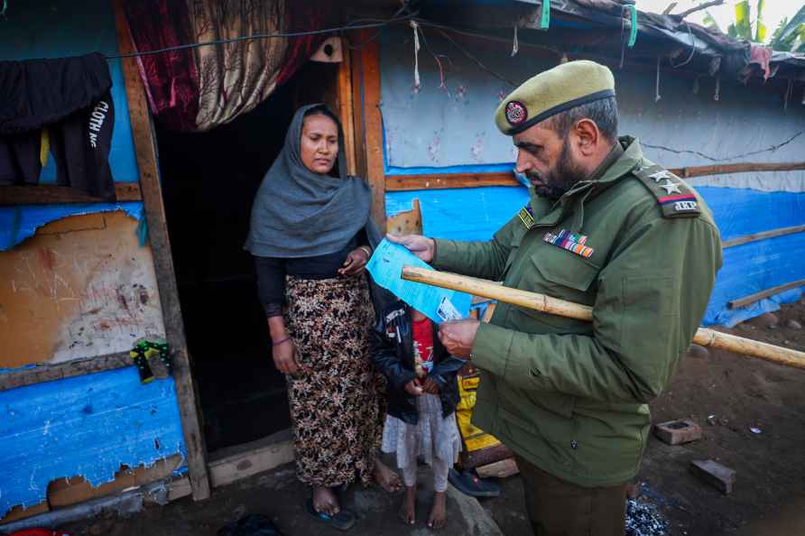 Search at Rohingya camp in Jammu