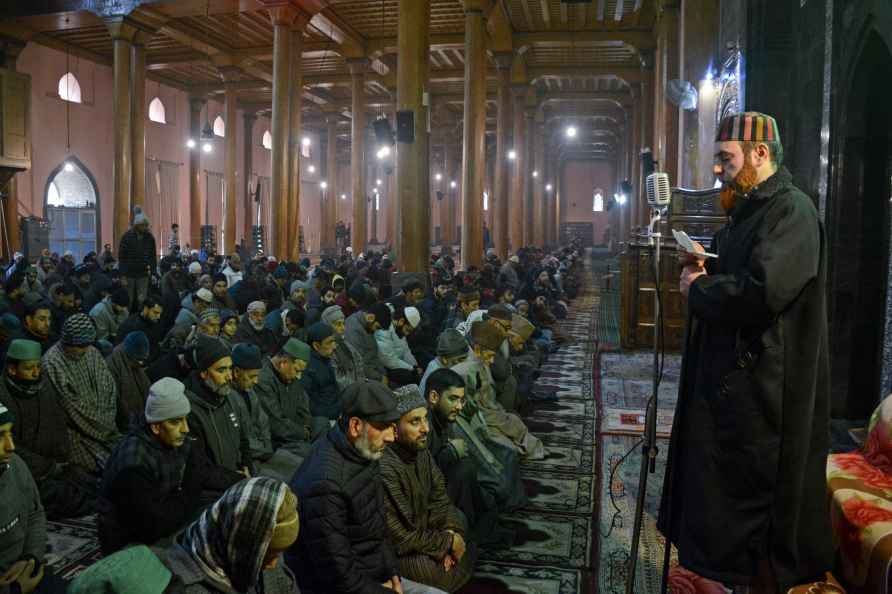 Friday prayers at Jamia Masjid