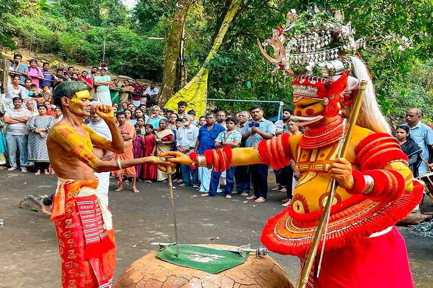 Temple festival at Kunnathur Padi