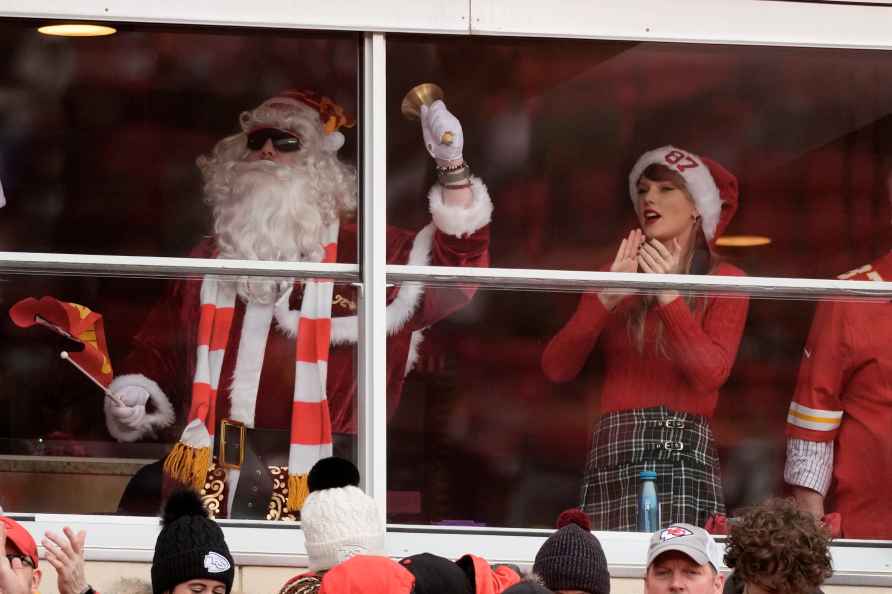 Taylor Swift attends NFL game