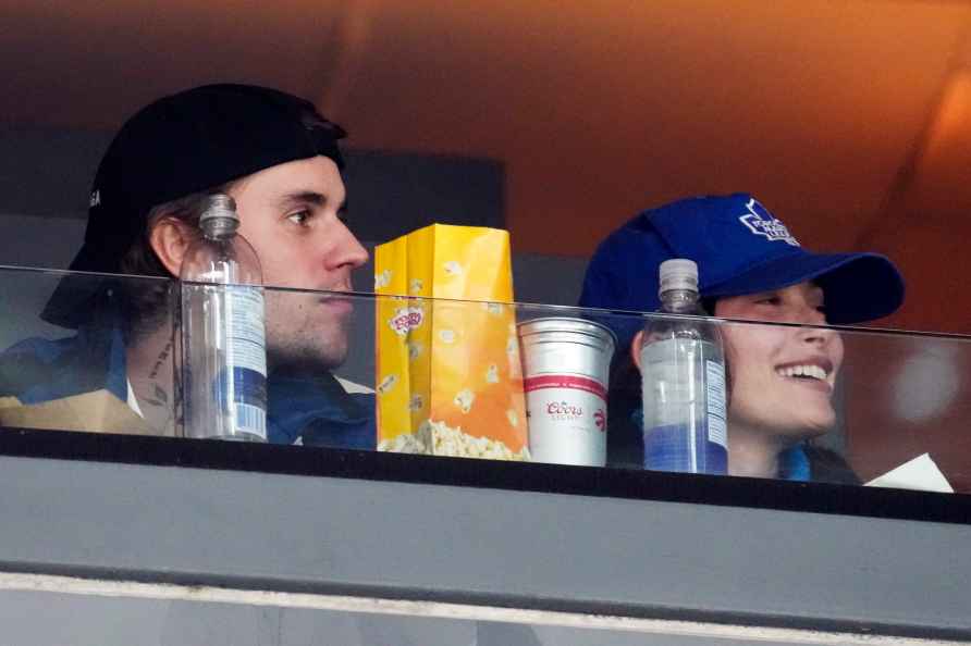 Justin Bieber and Hailey Bieber in Toronto