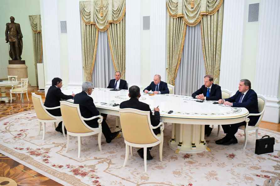 Putin with Subrahmanyam Jaishankar