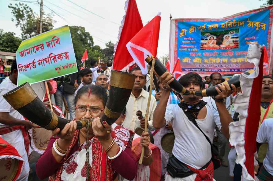 Matua community protest in Kolkata