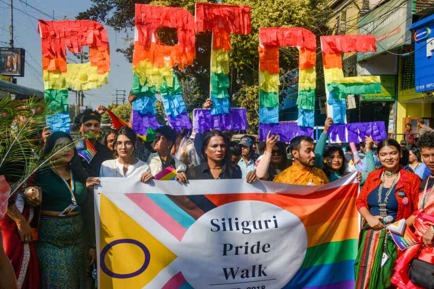 Siliguri: Members and supporters of the LGBTQ+ community take part...