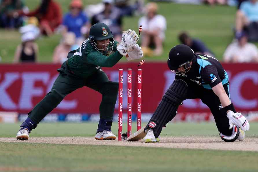 Third T20 International match between the New Zealand Blackcaps and Bangladesh