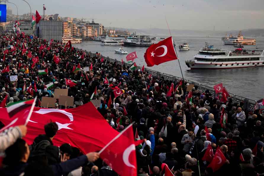 Solidarity with Palestinians in Istanbul, Turkey