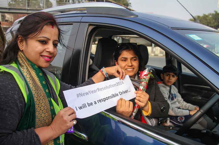 Road safety campaign in Gurugram