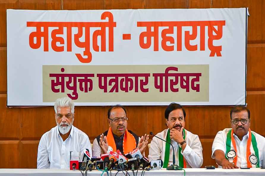 Maha BJP-NCP(Ajit)-Shiv Sena press conference