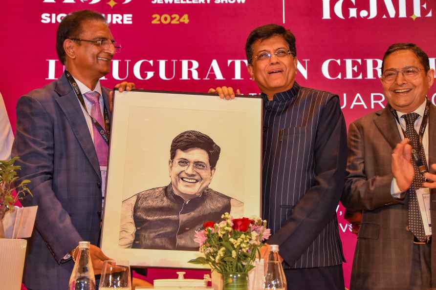 Mumbai: Union Minister of Commerce and Industry Piyush Goyal with...