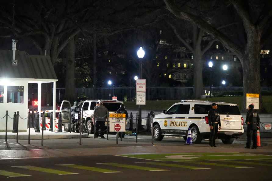 Vehicle hits security barrier at White House