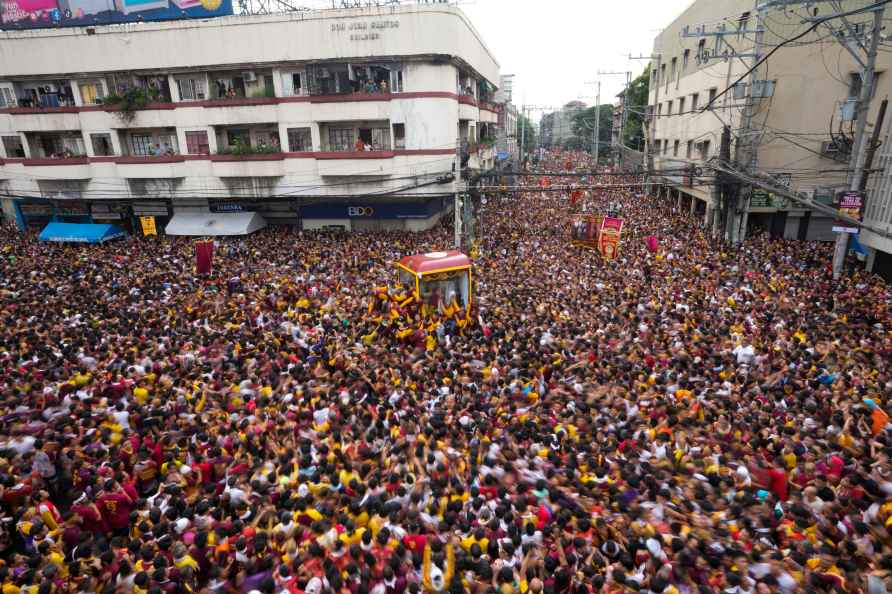 Annual procession in Manila, Philippines