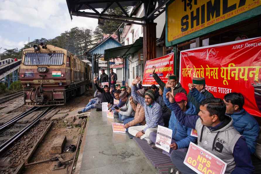 Northern Railway Men's Union protest