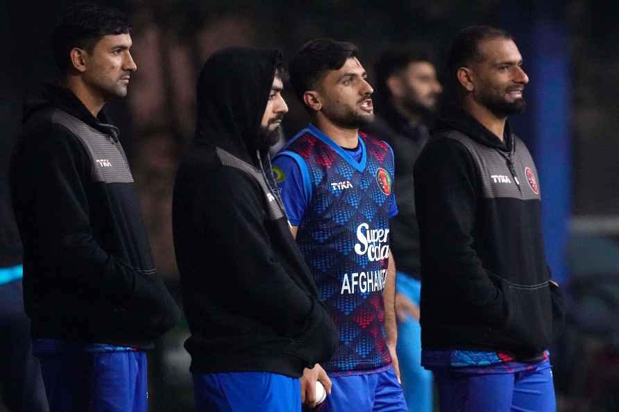 Afghan team practice session