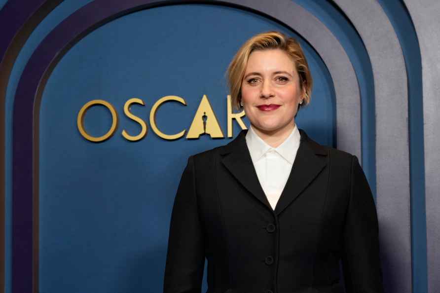 Gerta Gerwig arrives at the Governors Awards on Tuesday, Jan. 9, ...