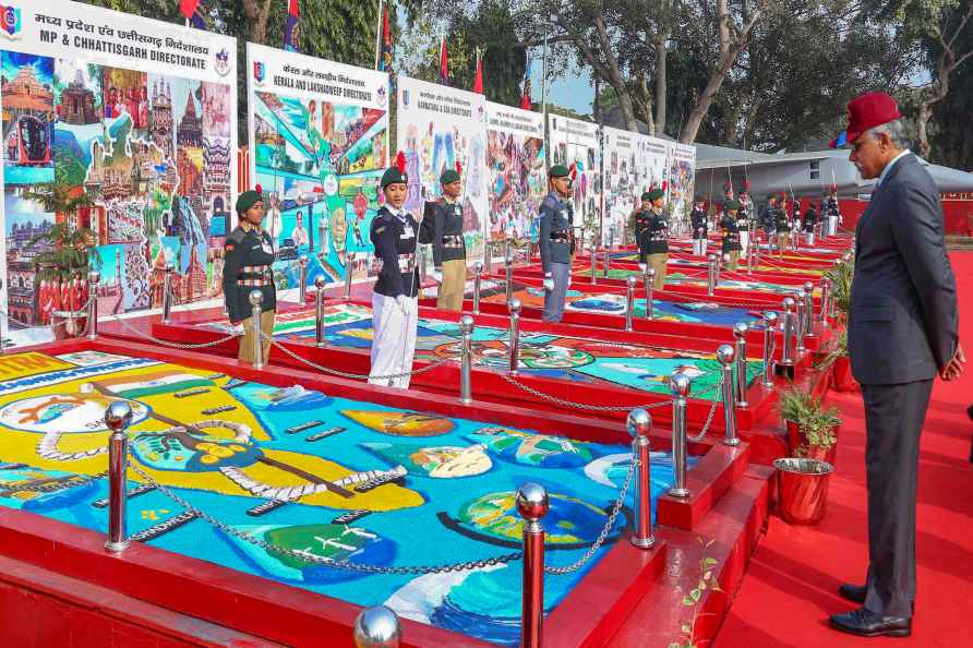 Def Secy at NCC Republic Day Parade camp