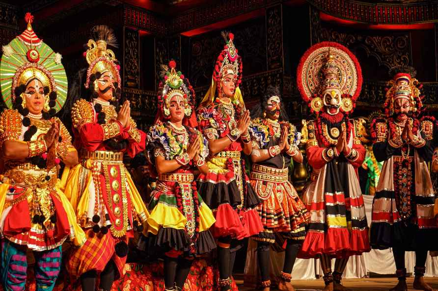 Yakshagana artists perform