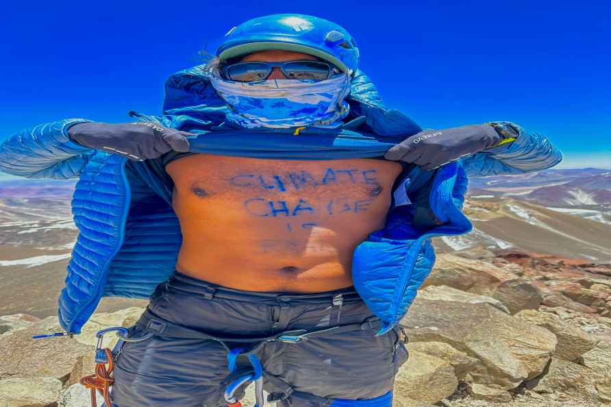 Kerala govt employee on top of Ojos Del Salado volcano