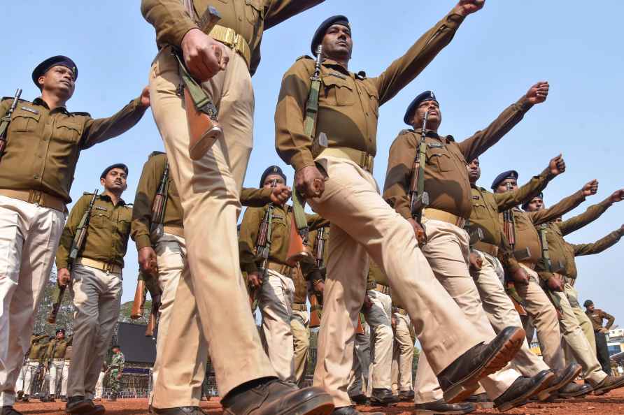 Rehearsal for Republic Day celebrations in Ranchi