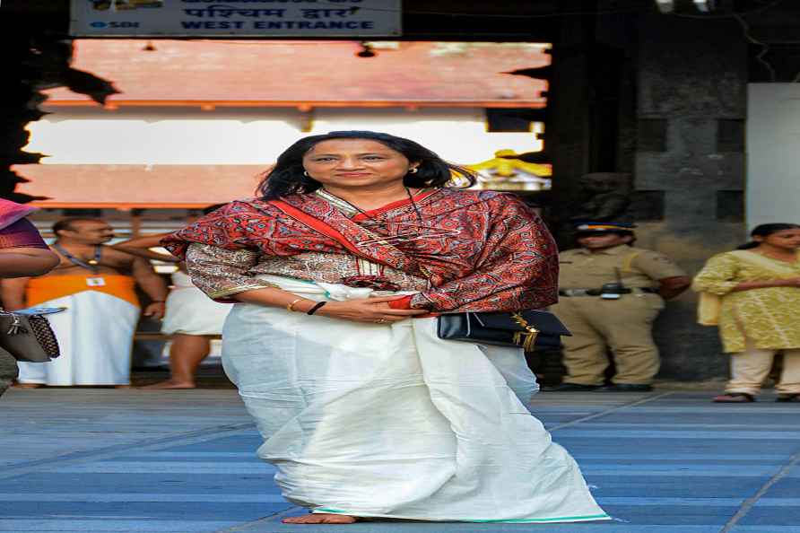 Ashwini Nachappa at Padmanabhaswamy Temple