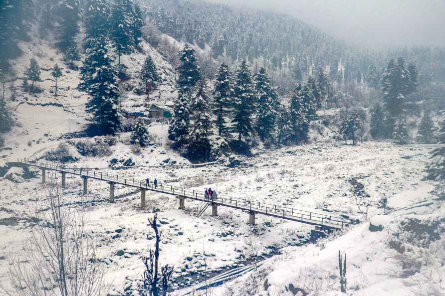 Weather: Snowfall in Kashmir's Tangmarg