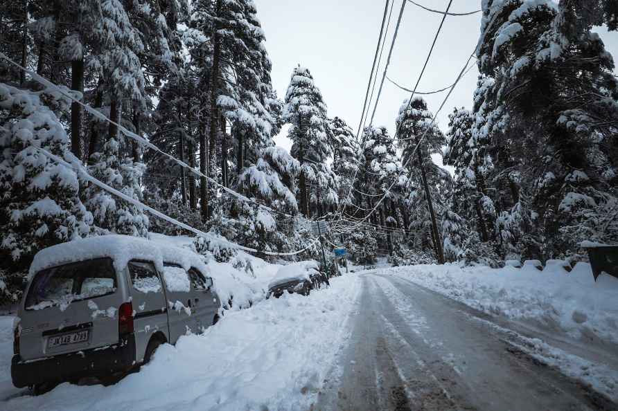 Weather: Snowfall at Patnitop hill station