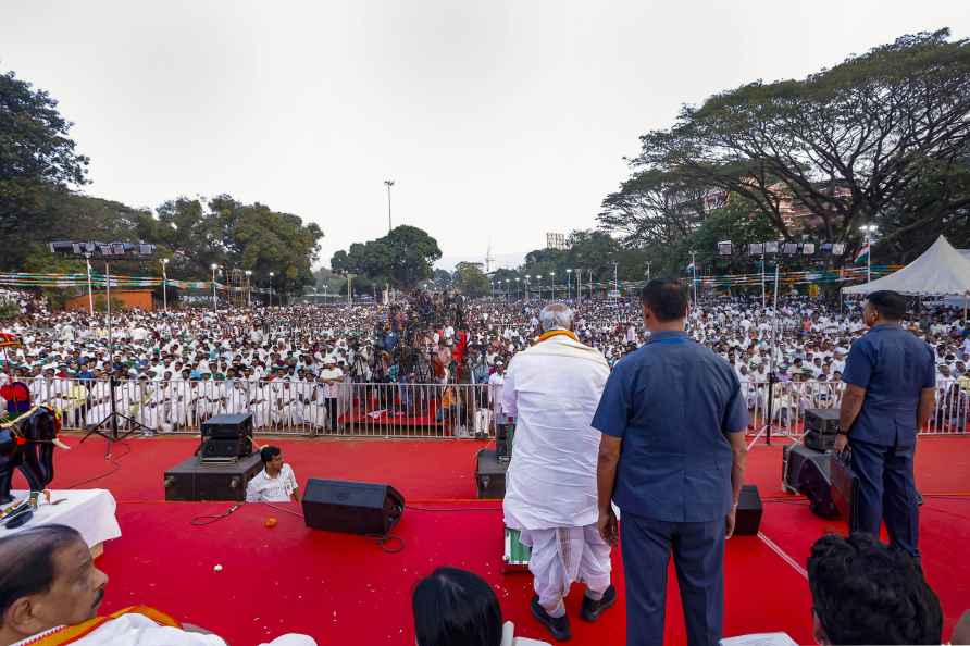 Mallikarjun Kharge at booth workers' convention