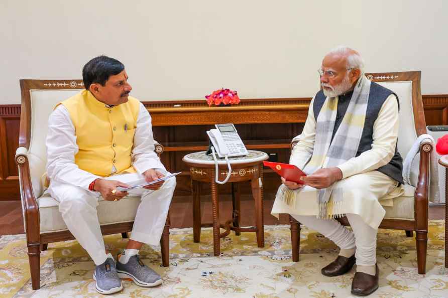 PM Modi meets MP CM Mohan Yadav