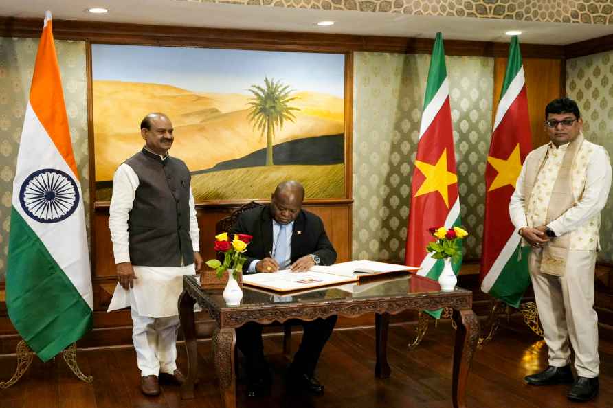 Surinamese parliamentary delegation at Parliament House