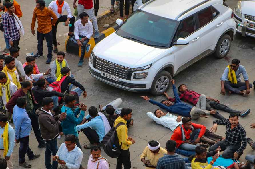 Adivasi Gond Gowari comunity protest for reservation