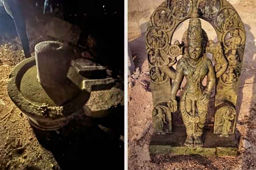 Lord Vishnu idol unearthed in Raichur