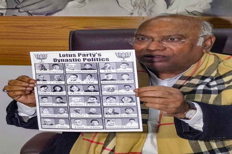 Mallikarjun Kharge speaks to media