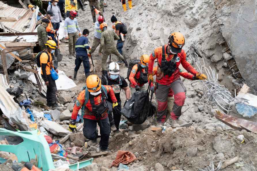 A landslide in the southern Philippines