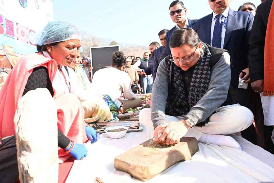 Pushkar Dhami at Livelihood Festival in Almora