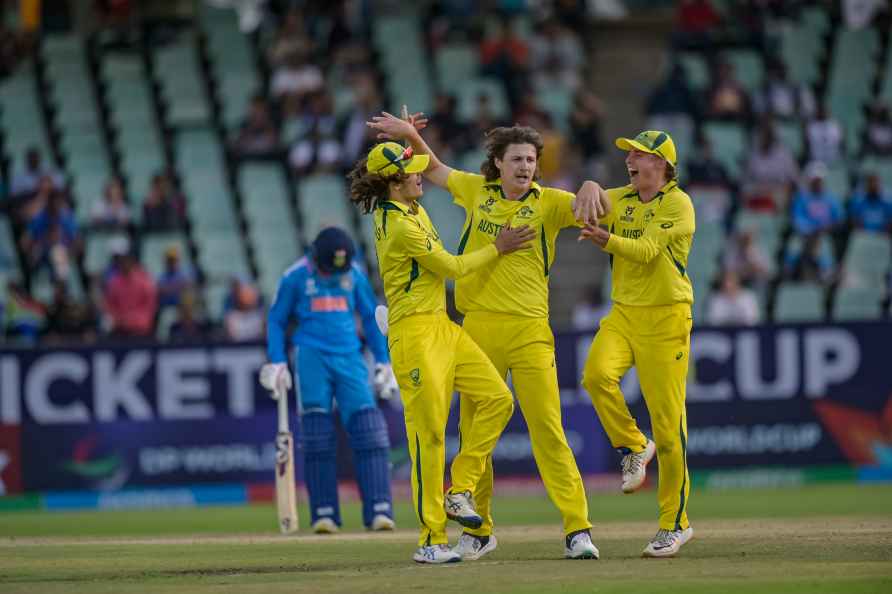 Australia celebrates won ICC U19 men's Cricket World Cup Final