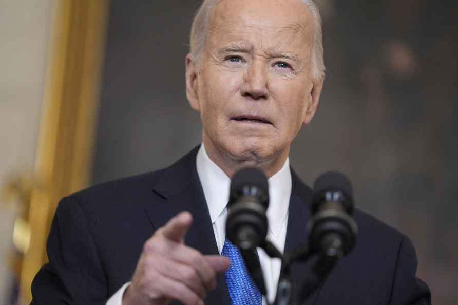 President Joe Biden delivers remarks on a $95 billion Ukraine Israel...