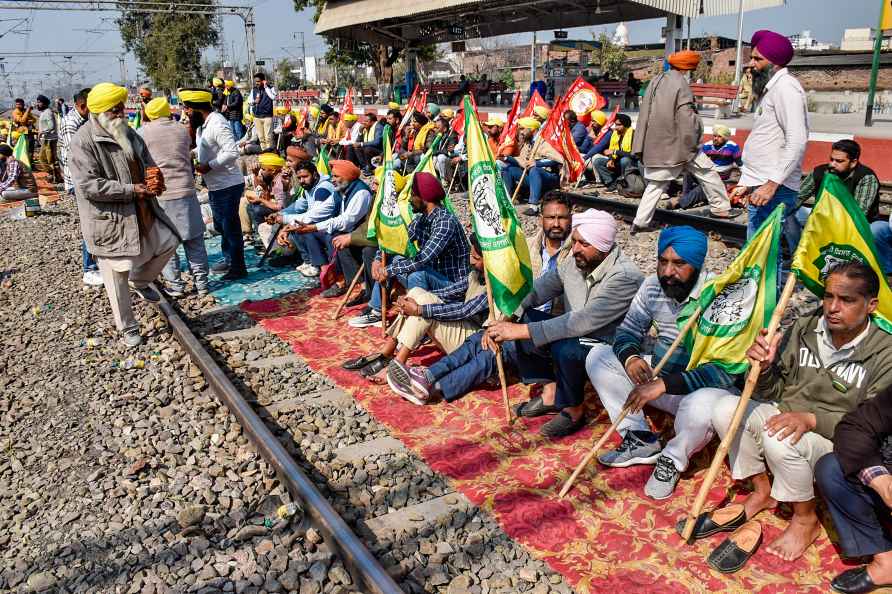 Rail Roko protest in Patiala