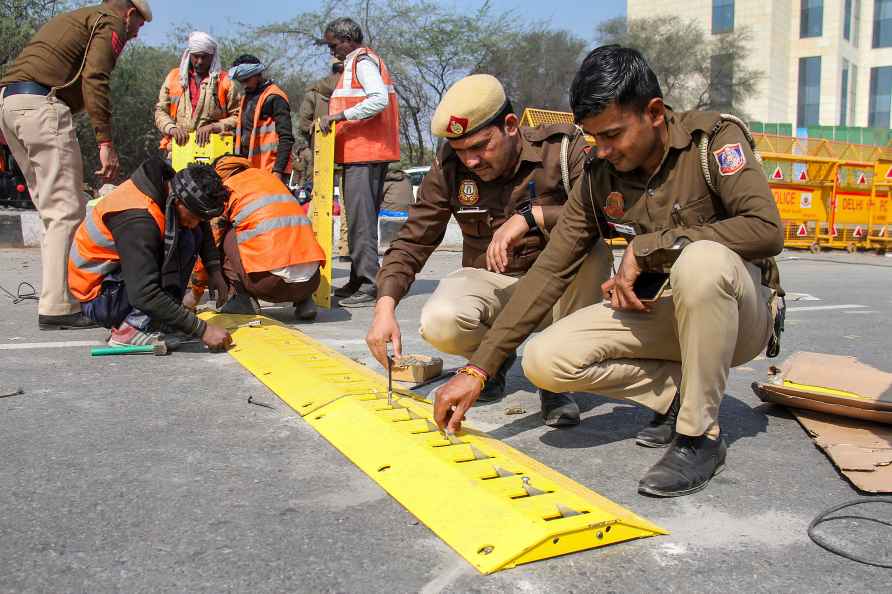 Farmers march: Security in Gurugram