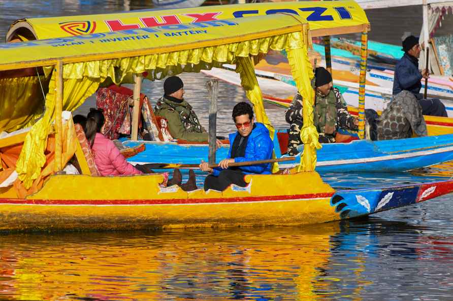 Sachin Tendulkar in Srinagar